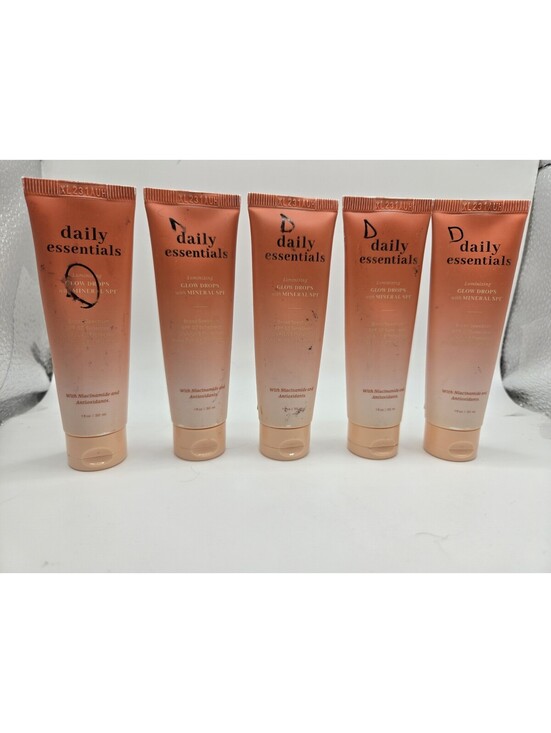 Other - 5x Daily Essentials Luminizing Glow Drops SPF 50 Mineral Sunscreen Niacinamide